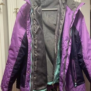 Free Country Purple and Black Women's Ski Jacket